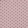 Black Hearts Printed on a Pink Crinkled Chiffon | Mood Fabrics