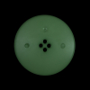 Shamrock Green Textured 4-Hole Button - 44L/28mm - Detail | Mood Fabrics