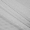 Luminous White Stretch Knit Piqued Jacquard - Folded | Mood Fabrics