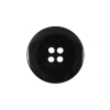 Black 4-Hole Plastic Button - 36L/22mm - Detail | Mood Fabrics
