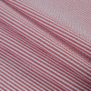 Red Candy Striped Seersucker - Folded | Mood Fabrics