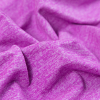 Heathered Neon Fuchsia Stretch Polyester Jersey - Detail | Mood Fabrics