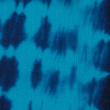 Teal Tie Dye Stretch Eclon Jersey - Detail | Mood Fabrics