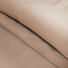 Tan and White Two-Tone Double Duchesse Satin - Folded | Mood Fabrics