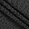 Solid Black Stretch Mesh with Wicking Capabilities - Folded | Mood Fabrics