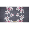 Carolina Herrera Black and Ivory Floral Printed Crinkled Chiffon - Full | Mood Fabrics