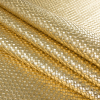 Metallic Gold Basket Woven Vinyl - Folded | Mood Fabrics
