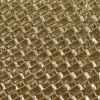 Metallic Gold Basket Woven Vinyl - Detail | Mood Fabrics