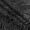 Black Zebra Embossed Velvet - Folded | Mood Fabrics