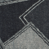 Triangle Patched Selvedge Denim - 12.4oz - Detail | Mood Fabrics