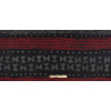 Oscar de la Renta Black and Red Tribal Printed Silk Chiffon - Full | Mood Fabrics