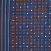 Oscar de la Renta Blue and Brown Geometric Printed Silk Twill | Mood Fabrics
