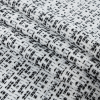 Black and White Polyester-Cotton Tweed - Folded | Mood Fabrics