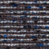 Metallic Copper and Mazarine Blue Polyester Tweed - Detail | Mood Fabrics