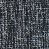 Black and Gray Polyester Tweed with Silver Metallic Shimmer | Mood Fabrics