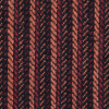 Italian Orange and Black Striped Wool Blend - Detail | Mood Fabrics