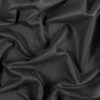 Italian Black on Black Herringbone Wool Blend | Mood Fabrics
