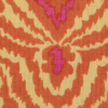 Orange and Yellow Ikat Seashell Printed Cotton Woven - Detail | Mood Fabrics