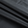 Black Stretch Faux Leather with Gray Suede Backing - Folded | Mood Fabrics