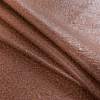 Amber Brown Embossed Faux Leather with a Black Fabric Backing - Folded | Mood Fabrics