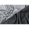 Metallic Silver Faux Leather with a Gray Faux Suede Backing - Full | Mood Fabrics