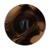 Musk Brown Plastic Shank-Back Button - 54L/34mm - Detail | Mood Fabrics