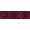 Black and Red Geometric Waxed Cotton African Print with additional Inlaid Print - Full | Mood Fabrics
