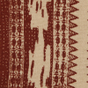 Ruby Wine and Safari Beige Tribal Printed Cotton Woven - Detail | Mood Fabrics