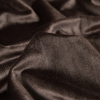 Chocolate Brown Polyester Velvet - Detail | Mood Fabrics