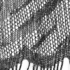 Black and Metallic Silver Fringe Panel - Detail | Mood Fabrics