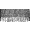 Black and Metallic Silver Fringe Panel - Full | Mood Fabrics