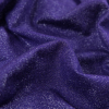 Metallic Purple and Silver Hacci Baby Knit with All-over Foil - Detail | Mood Fabrics