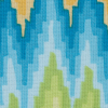 Multi-color Zig-Zag Printed Cotton Woven - Detail | Mood Fabrics
