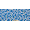 Brilliant Blue Floral Cotton Print - Full | Mood Fabrics