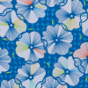 Brilliant Blue Floral Cotton Print | Mood Fabrics