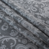 Blue Gray Lacey Printed Taffeta - Folded | Mood Fabrics