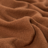 Adobe Brown Solid Boiled Wool - Detail | Mood Fabrics