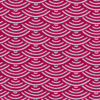 Bright Rose Geometric Printed Nylon Spandex - Detail | Mood Fabrics