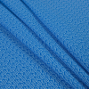 Brilliant Blue Geometric Printed Nylon Spandex - Folded | Mood Fabrics