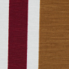 Bone Brown, Tawny Port and Atlantic Blue Striped Polyester Imitation Dupioni - Detail | Mood Fabrics