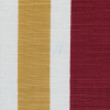 Brick Red, Honey and Blue Striped Polyester Imitation Dupioni - Detail | Mood Fabrics