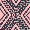 Peach Amber and Pewter Tribal Printed Nylon Spandex - Detail | Mood Fabrics