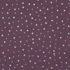 Eggplant Cotton Jersey with Metallic Foil Stars | Mood Fabrics