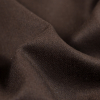 Italian Chocolate Brown Herringbone Wool Coating - Detail | Mood Fabrics