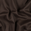 Italian Chocolate Brown Herringbone Wool Coating | Mood Fabrics