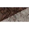 Brown and Beige Reversible Satin-Faced Polyester Twill - Full | Mood Fabrics