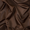 Brown and Beige Reversible Satin-Faced Polyester Twill | Mood Fabrics