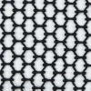 Oscar de la Renta Black Hexagon Netting - Detail | Mood Fabrics
