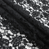 Black Floral Cotton and Polyester Lace - Folded | Mood Fabrics