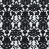 Black Floral Cotton and Polyester Lace | Mood Fabrics
